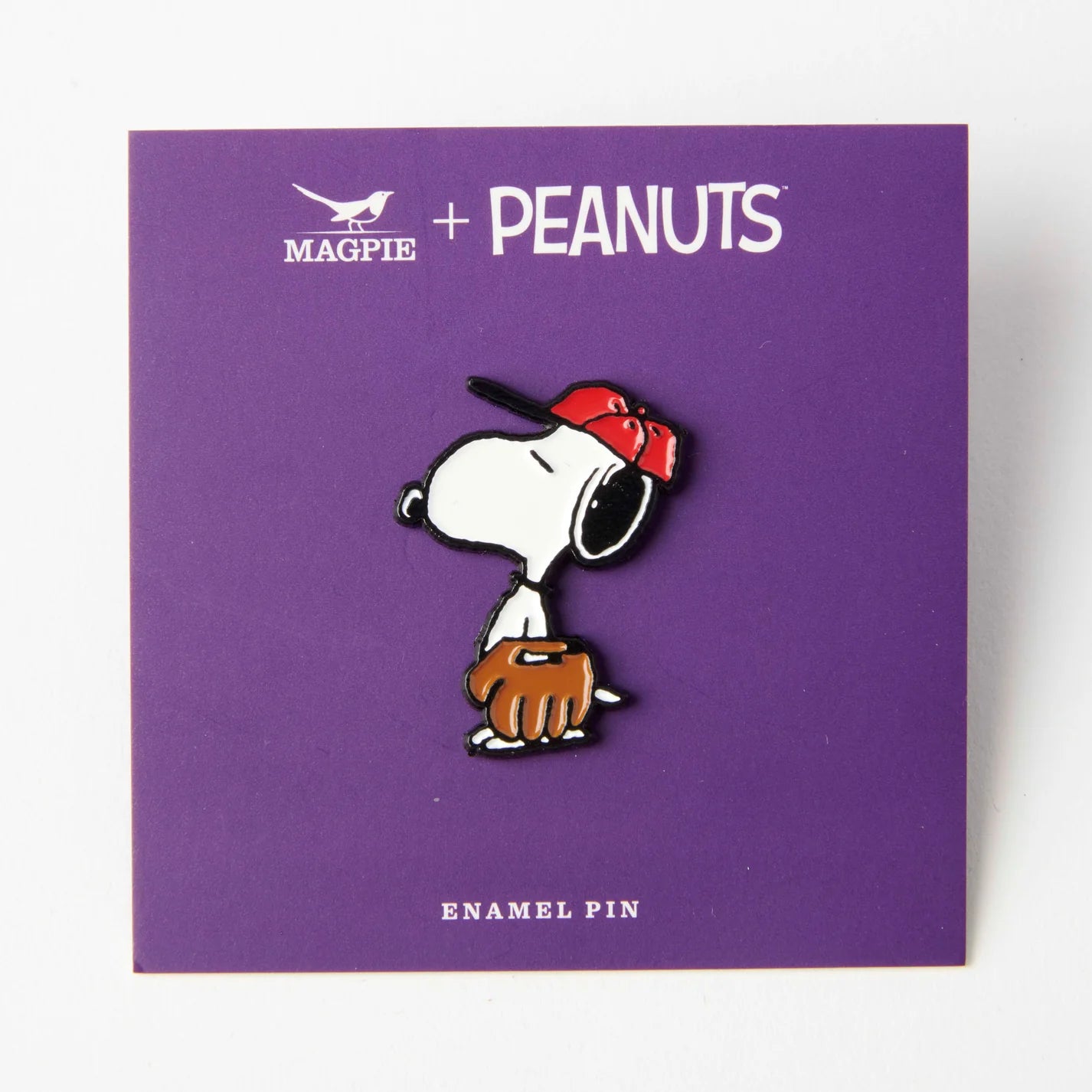 Snoopy Enamel Pin - Baseball