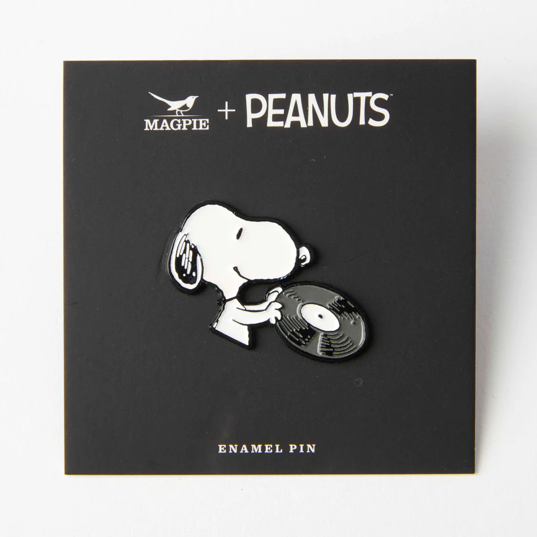 Snoopy Enamel Pin - Record