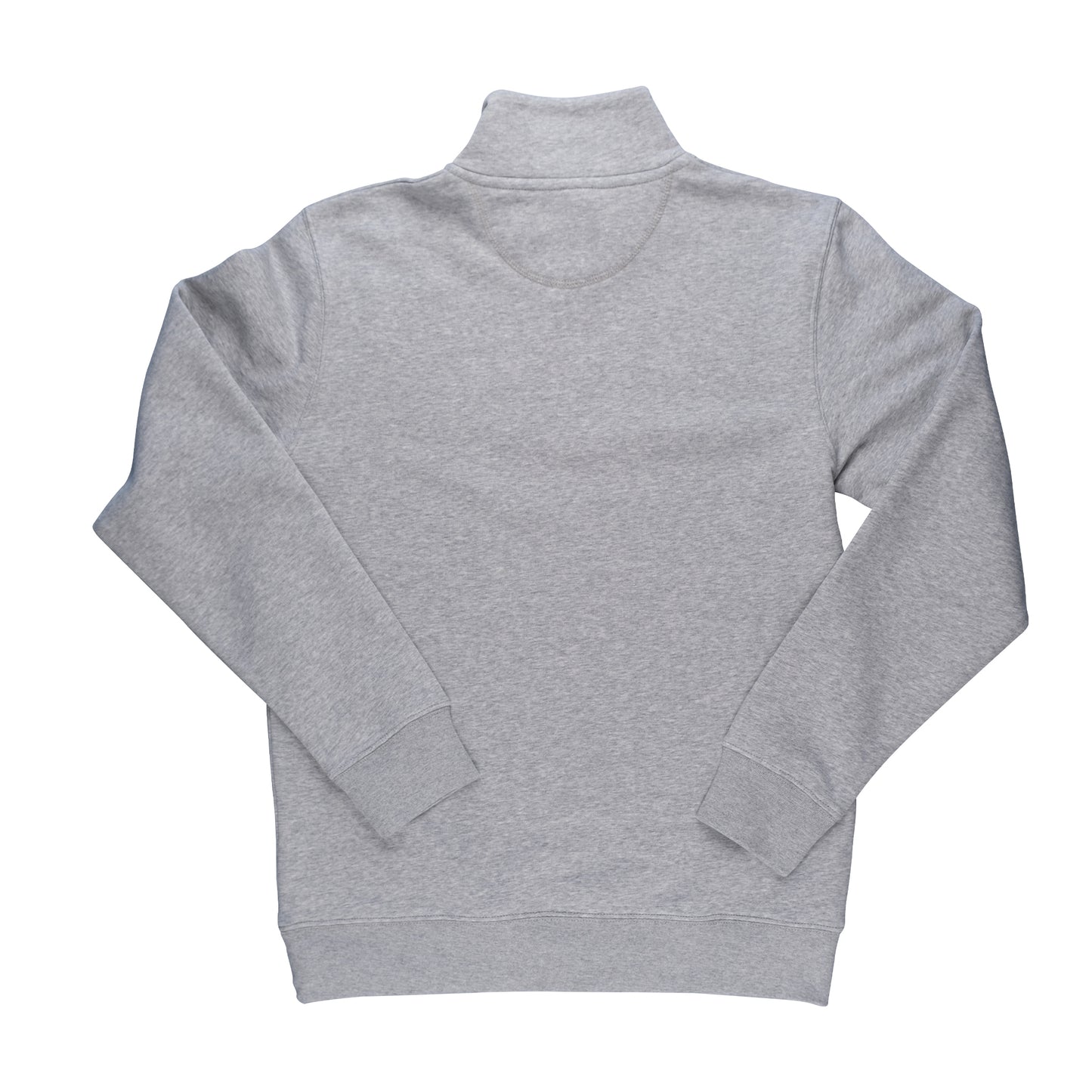 SWEATSHIRT PATCH 1/4 ZIP - Heather Grey