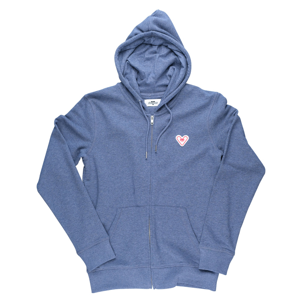 ZIPPER PATCH LOGO - Heather Blue