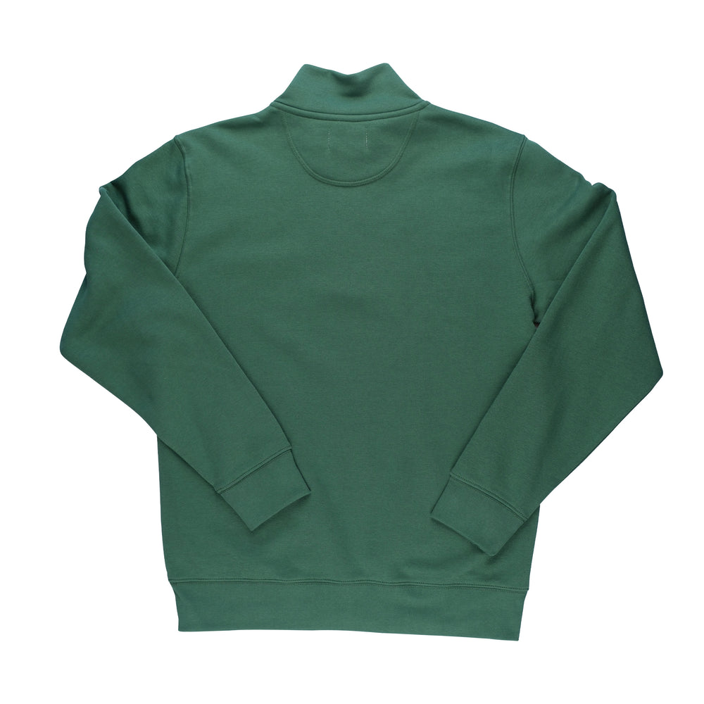 SWEATSHIRT PATCH 1/4 ZIP - Bottle Green