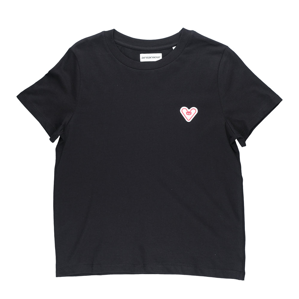 T-SHIRT PATCH WOMEN MUSER - Black