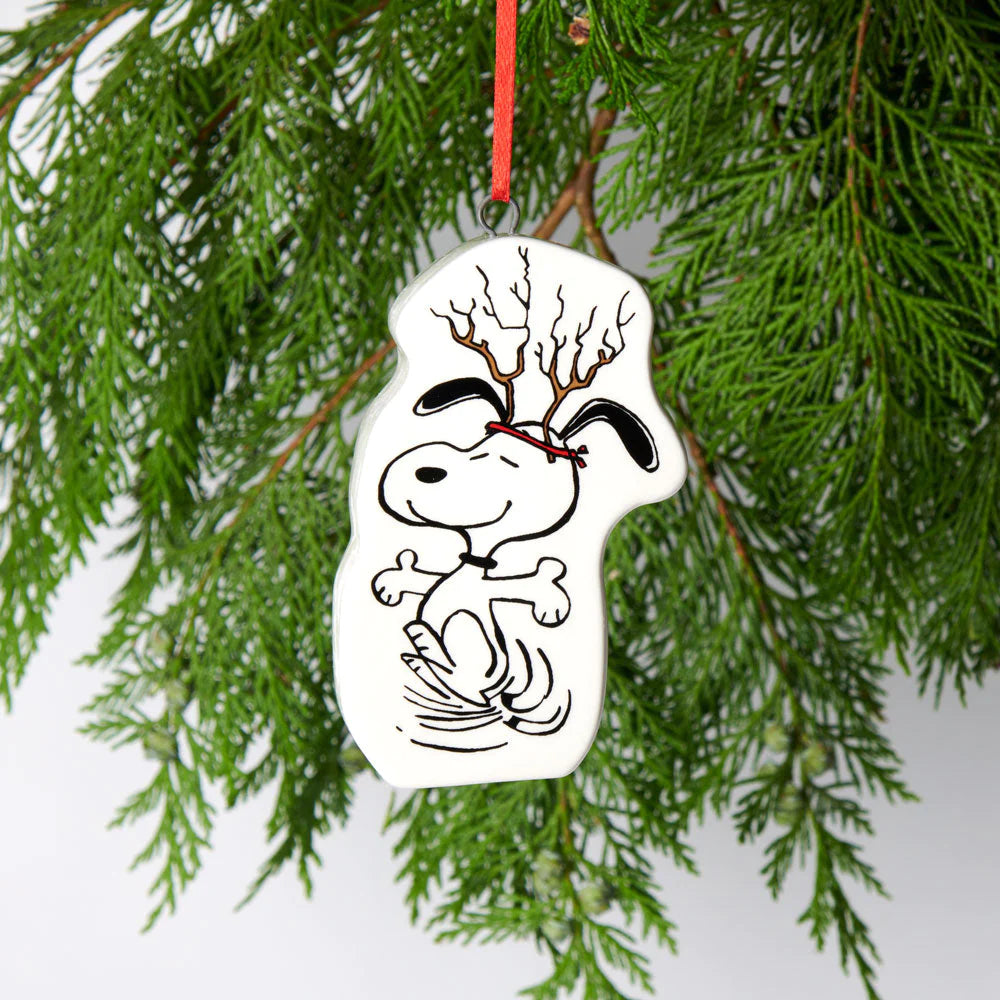 Snoopy Bauble Antlers