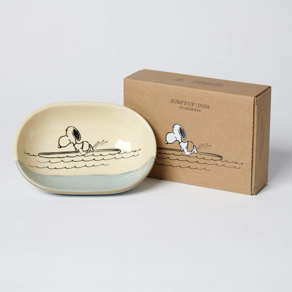 Snoopy Stoneware Trinket Dish - Surf's Up