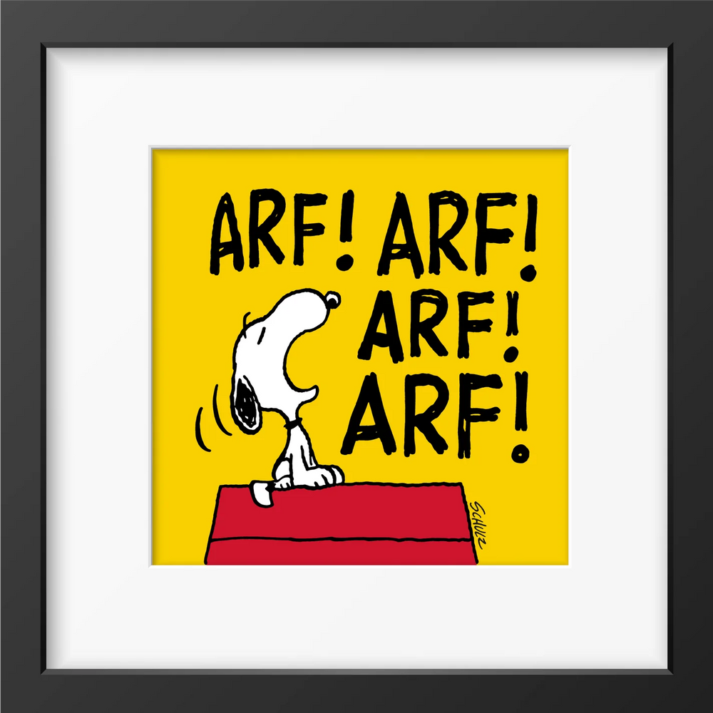 Snoopy Print - Arf Frame Print